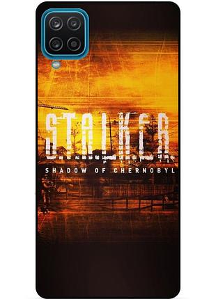 Чехол силиконовый бампер для samsung m12 с рисунком stalker сталкер