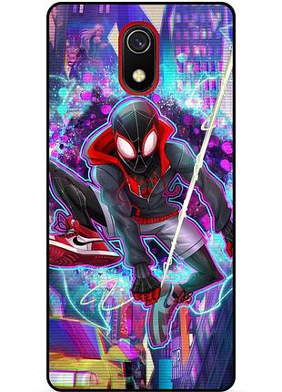 Силіконовий чохол бампер для samsung j4 j4 plus з картинкою spider man людина-павук