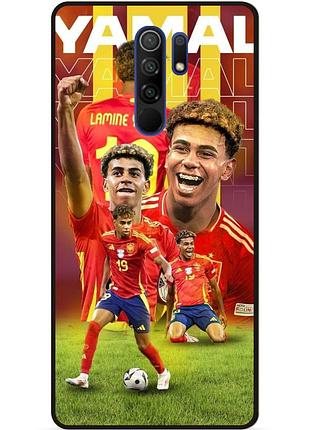 Силіконовий чохол бампер для xiaomi redmi note 8 pro з малюнком ламин ямаль lamine yamal испания