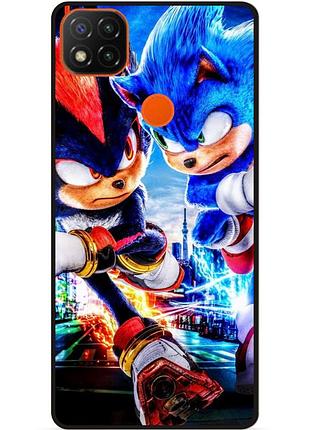 Силіконовий бампер чохол для xiaomi redmi 9c з малюнком соник sonik