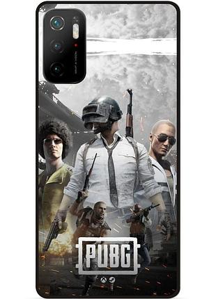 Силиконовый чехол бампер для xiaomi poco m3 pro с картинкой puвg пабг