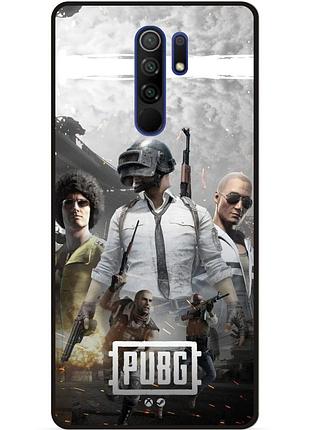 Силиконовый чехол бампер для xiaomi redmi 9 с картинкой puвg пабг