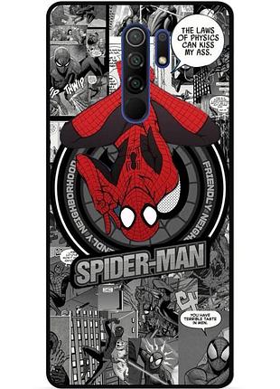 Силиконовый чехол бампер для xiaomi redmi note 8 pro с рисунком человек паук spider man