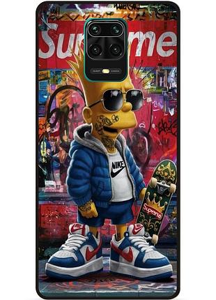 Силіконовий бампер чохол для xiaomi redmi note 9s з малюнком барт симпсон marvel simpsons