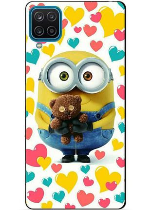 Силиконовый бампер чехол для samsung a22 с рисунком миньон боб minion