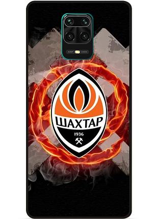Чехол силиконовый бампер для xiaomi redmi note 9s с рисунком шахтер донецк