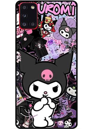 Силиконовый чехол бампер для samsung m31 с рисунком kuromi куроми