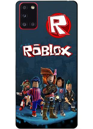 Силіконовий чохол бампер для samsung a21s з малюнком roblox роблокс