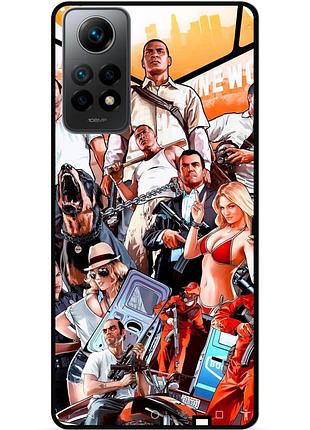 Силіконовий бампер чохол для xiaomi redmi note 12 pro з малюнком gta гта