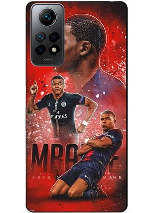 Силіконовий бампер чохол для xiaomi redmi note 12 pro з малюнком мбаппе псж mbappe