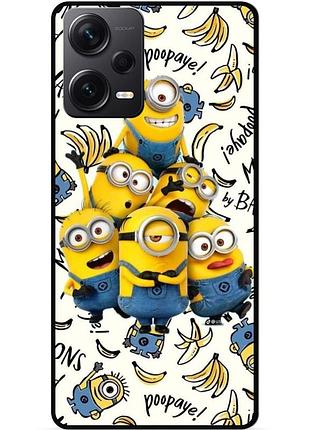 Силіконовий чохол бампер для xiaomi redmi note 12 pro plus з малюнком міньйони minion