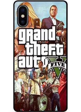 Силіконовий бампер чохол для iphone xr з малюнком gta гта