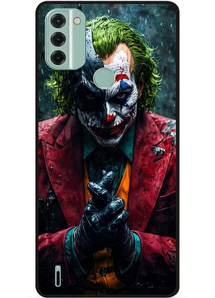 Чехол силиконовый бампер для nokia c31 с рисунком джокер бэтмен
