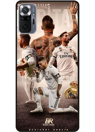 Силіконовий чохол бампер для xiaomi redmi note 10 pro з малюнком sergio ramos серхио рамос real madrid