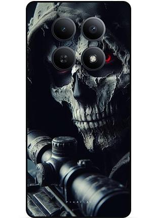 Чохол силіконовий бампер для xiaomi poco m8 5g з малюнком скелет череп