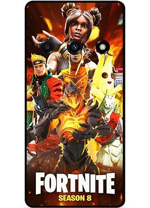 Силиконовый чехол бампер для samsung j7 j710 с рисунком fortnite marvel фортнайт марвел
