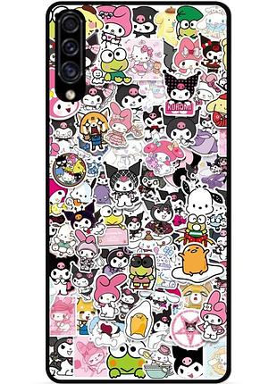 Силіконовий бампер чохол для samsung a02 з малюнком kuromi куроми