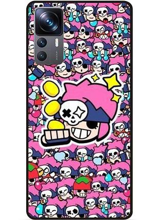 Силіконовий чохол бампер для xiaomi 12t стікери бравл пенни brawl