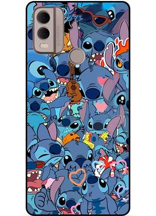 Силіконовий бампер чохол для nokia c22 з картинкою стіч stitch