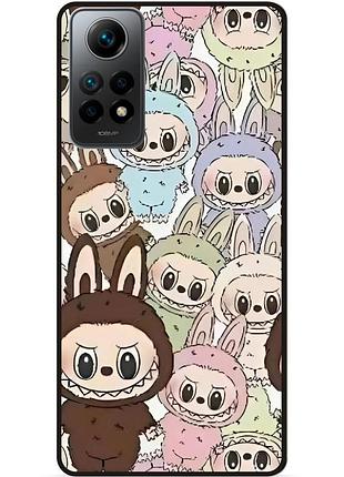 Чехол силиконовый бампер для xiaomi poco x4 pro 5g с картинкой labubu лабубу