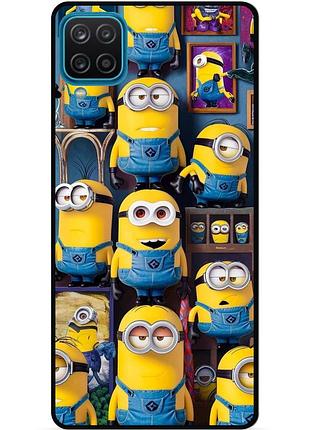 Силиконовый бампер чехол для samsung m33 с картинкой миньоны minion