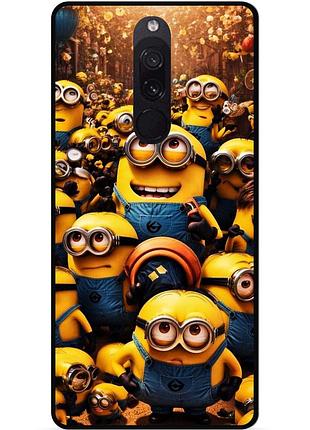 Силіконовий чохол бампер для xiaomi redmi 8 з малюнком міньйони minion