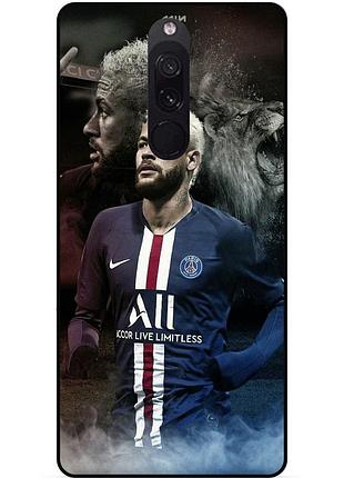 Силиконовый бампер чехол для xiaomi redmi 8 с рисунком neymar неймар