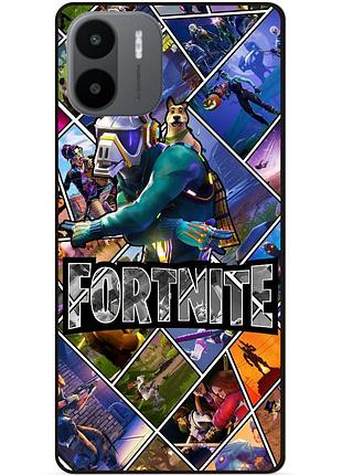 Силиконовый бампер чехол для xiaomi redmi a2 с картинкой фортнайт fortnite