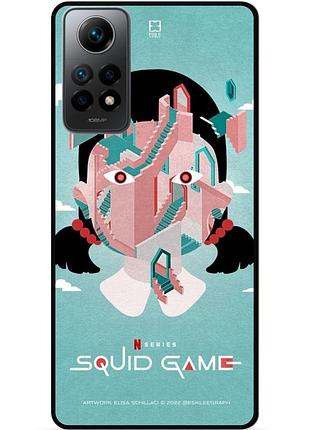 Силиконовый чехол для xiaomi poco x4 pro 5g с рисунком игра в кальмара squid game