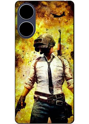 Силіконовий чохол бампер для oppo a17 з малюнком пабг pubg