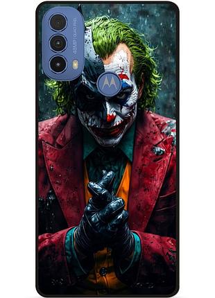 Силіконовий чохол бампер для motorola moto e40 з малюнком джокер бэтмен
