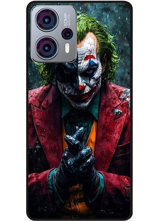 Чехол силиконовый бампер для motorola moto g23 с рисунком джокер бэтмен