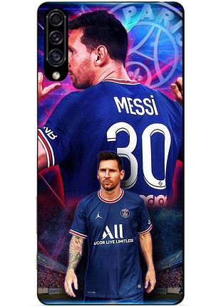 Силіконовий чохол бампер для samsung m11 з малюнком мессі псж messi