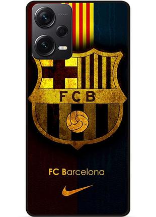 Силіконовий чохол бампер для xiaomi redmi note 12 pro plus з малюнком barcelona барселона