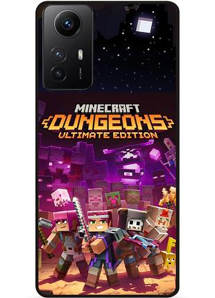 Силіконовий чохол бампер для xiaomi redmi note 12s стів minecraft кріпер майнкрафт