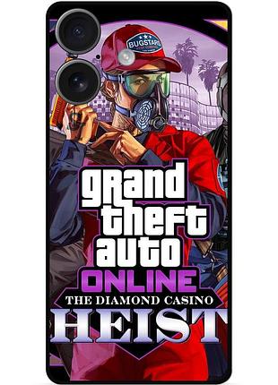 Силіконовий бампер чохол для iphone 17 з малюнком gta гта