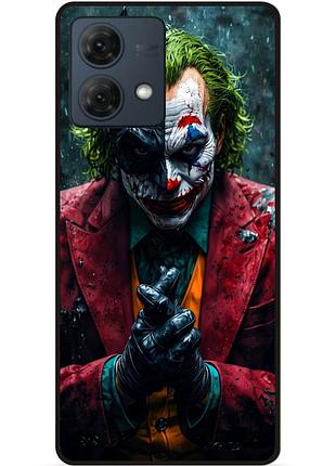 Чехол силиконовый бампер для motorola moto g84 с рисунком джокер бэтмен