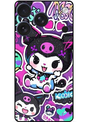Силіконовий чохол для iphone 17 pro з малюнком kuromi куромі
