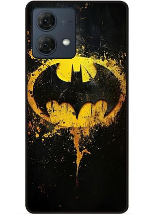 Чехол силиконовый бампер для motorola moto g84 с рисунком бэтмен dc batman