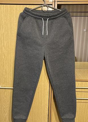 Спортивные трикотажные штаны на флисе,джоггеры shein.оригинал.