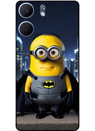 Чехол силиконовый бампер для oppo a5x с рисунком миньон бэтмен minion