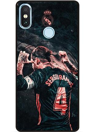 Силіконовий чохол бампер для xiaomi mi 8 з малюнком серхио рамос sergio ramos