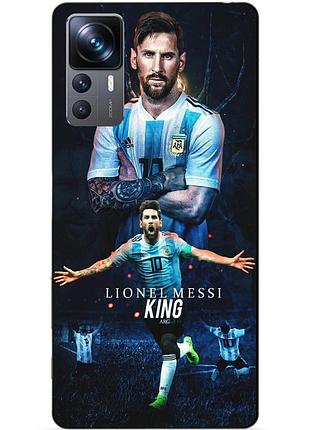 Силіконовий чохол бампер для xiaomi 12t pro з малюнком messi or мессі