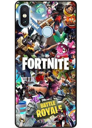 Силиконовый чехол бампер для xiaomi mi a2 lite с рисунком fortnite фортнайт 1, xiaomi mi a2 lite