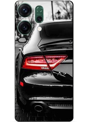 Чехол силиконовый бампер для oppo reno 14 с рисунком audi ауди машина авто