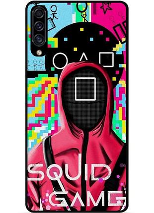 Силіконовий чохол бампер для samsung m20 з малюнком гра в кальмара