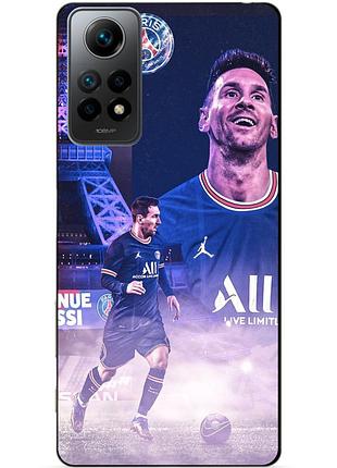 Силіконовий чохол бампер для xiaomi redmi note 11s з малюнком messi psg мессі