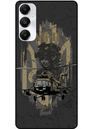 Чехол силиконовый бампер для samsung s25 plus с рисунком зсу украина ми-8