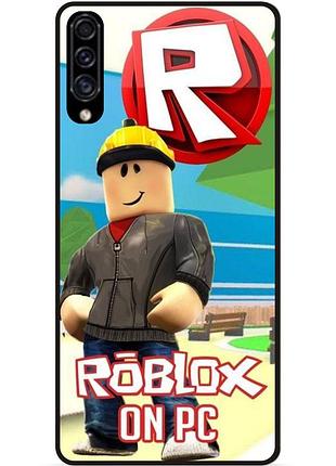 Силиконовый чехол для samsung m20 с картинкой роблокс roblox