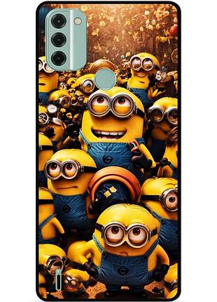 Силиконовый бампер чехол для nokia c31 с картинкой minion миньоны